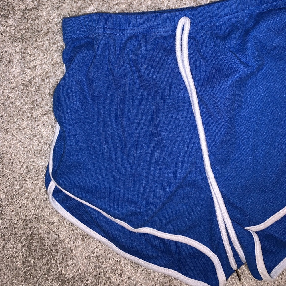 Shein Blue & White Athletic shorts size S - Picture 4 of 8